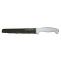 Stanton Trading Slicer Knife 8" WhitePP handle serrated edge, high-carbonsteel KNV-SLCSER8-WH